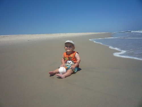 Brody on the beach!